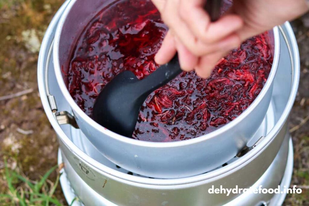 a soup made of dehydrated beet root