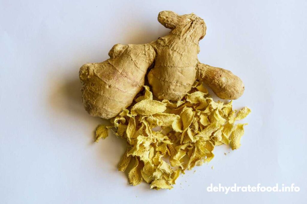 Fresh and dehydrated ginger